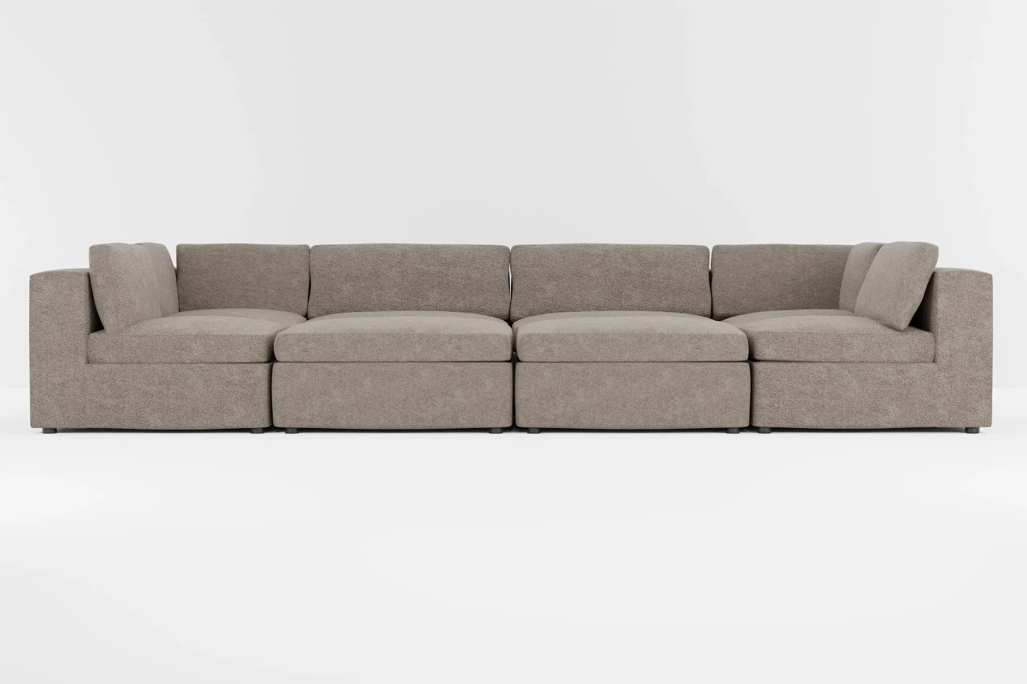 Destin Elite Brown Fabric 8-piece Pit Sectional Destin Elite Brown Fabric 8-piece Pit Sectional