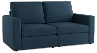 Citymod Blue Fabric 2-piece Modular Sofa