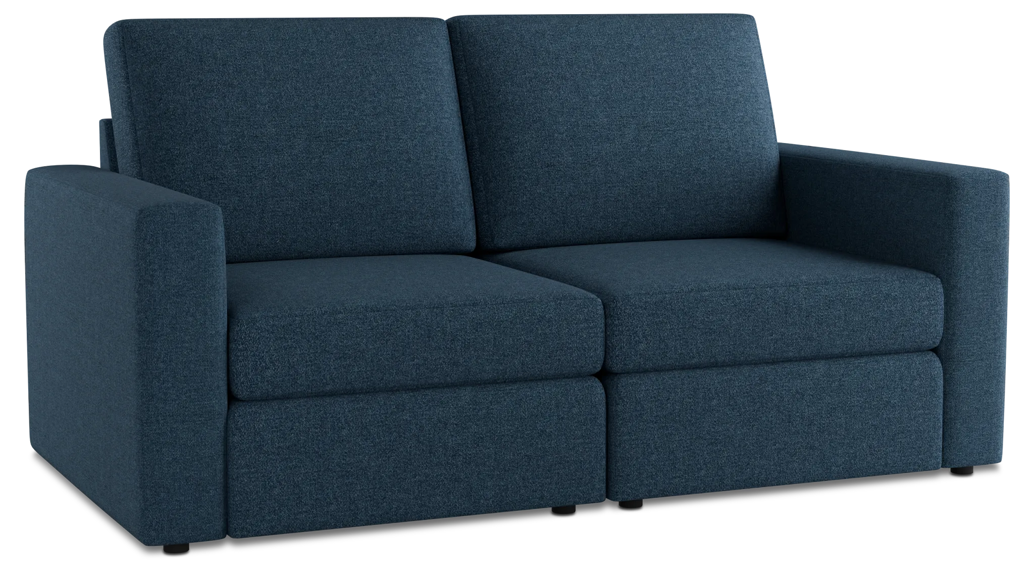 Citymod Blue Fabric 2-piece Modular Sofa