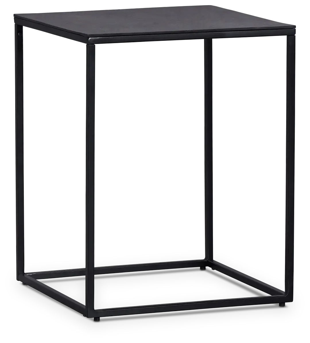 Doren Black Square End Table Doren Black Square End Table