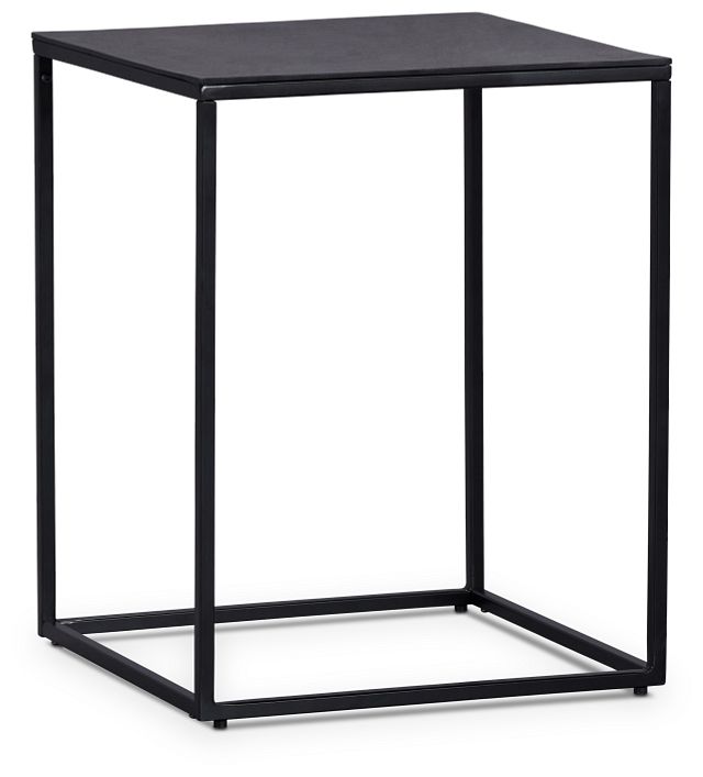 Doren Black Square End Table