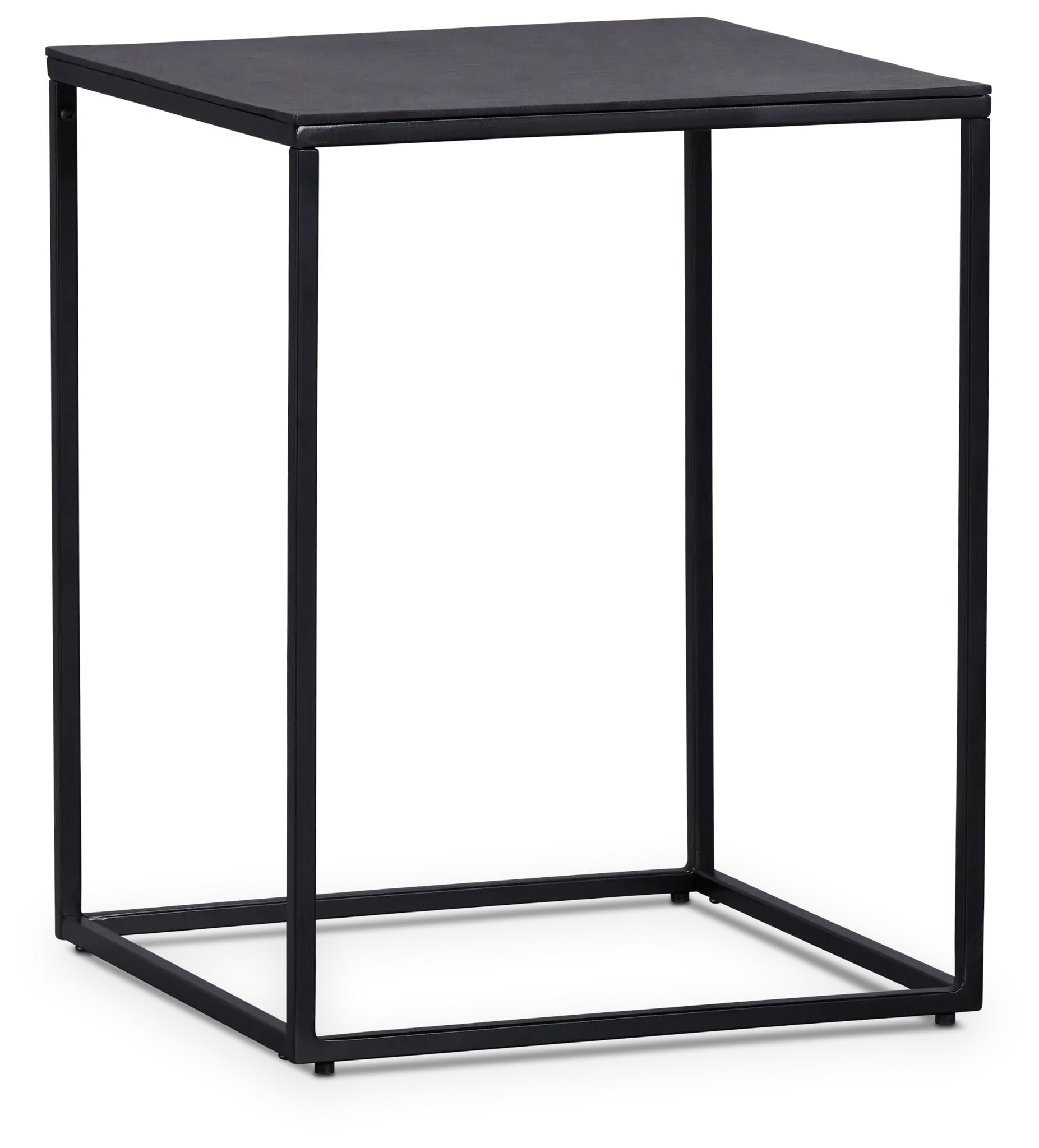 Doren Black Square End Table Doren Black Square End Table