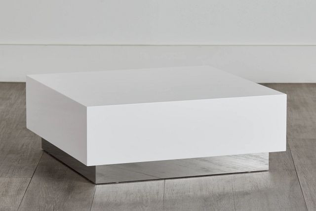 Camila White Rect Coffee Table