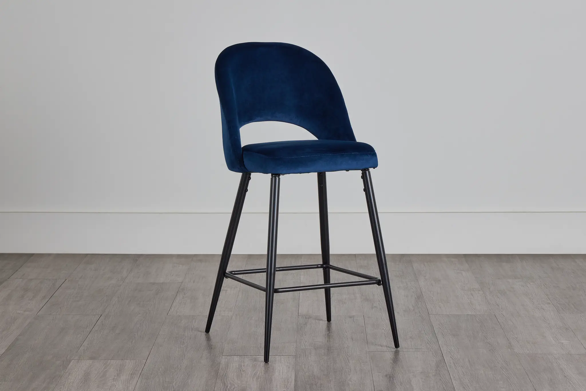 Kelly Dark Blue 28" Upholstered Barstool Kelly Dark Blue 28" Upholstered Barstool