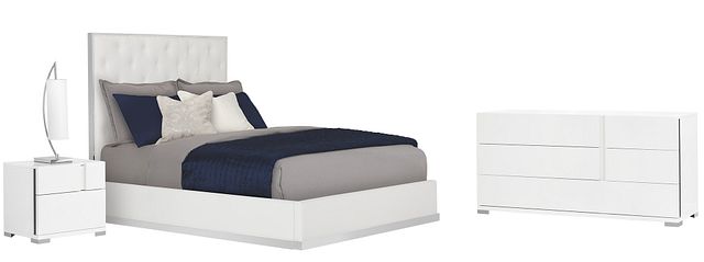 Neo White Uph Platform Bedroom (0)