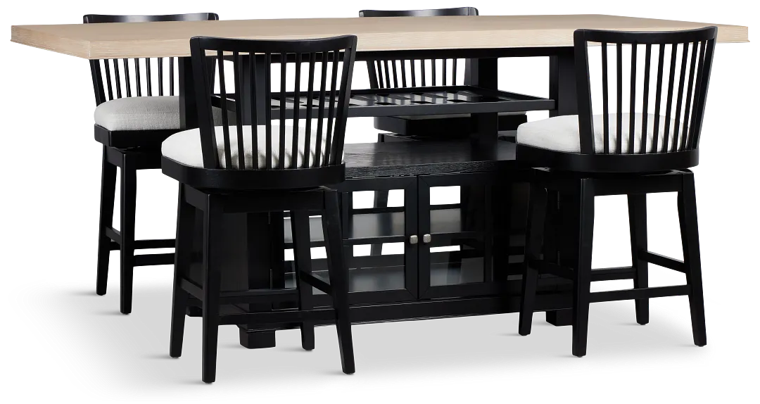 Southlake Two-tone High Table & 4 Barstools