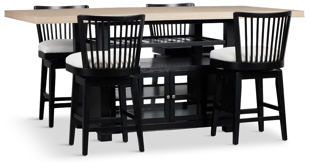 Southlake Two-tone High Table & 4 Barstools Southlake Two-tone High Table & 4 Barstools