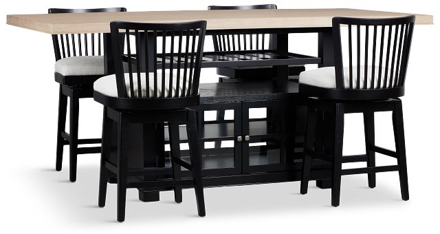 Southlake Two-tone High Table & 4 Barstools