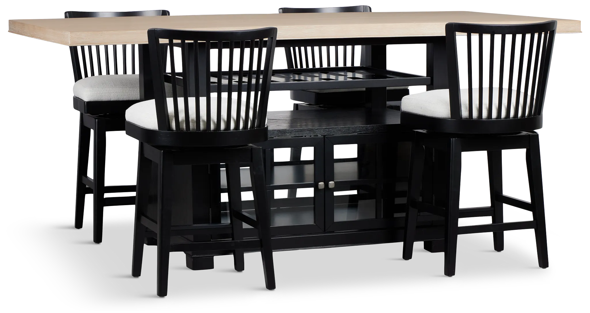 Southlake Two-tone High Table & 4 Barstools