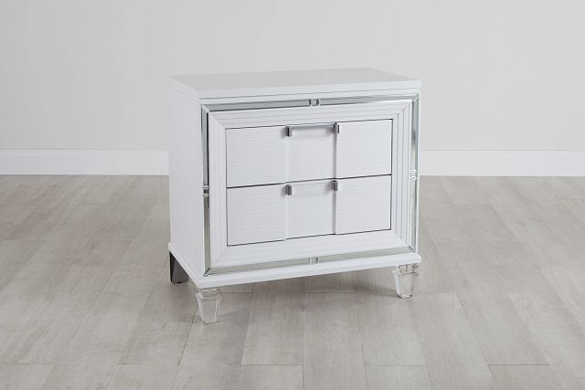 Vegas White Nightstand