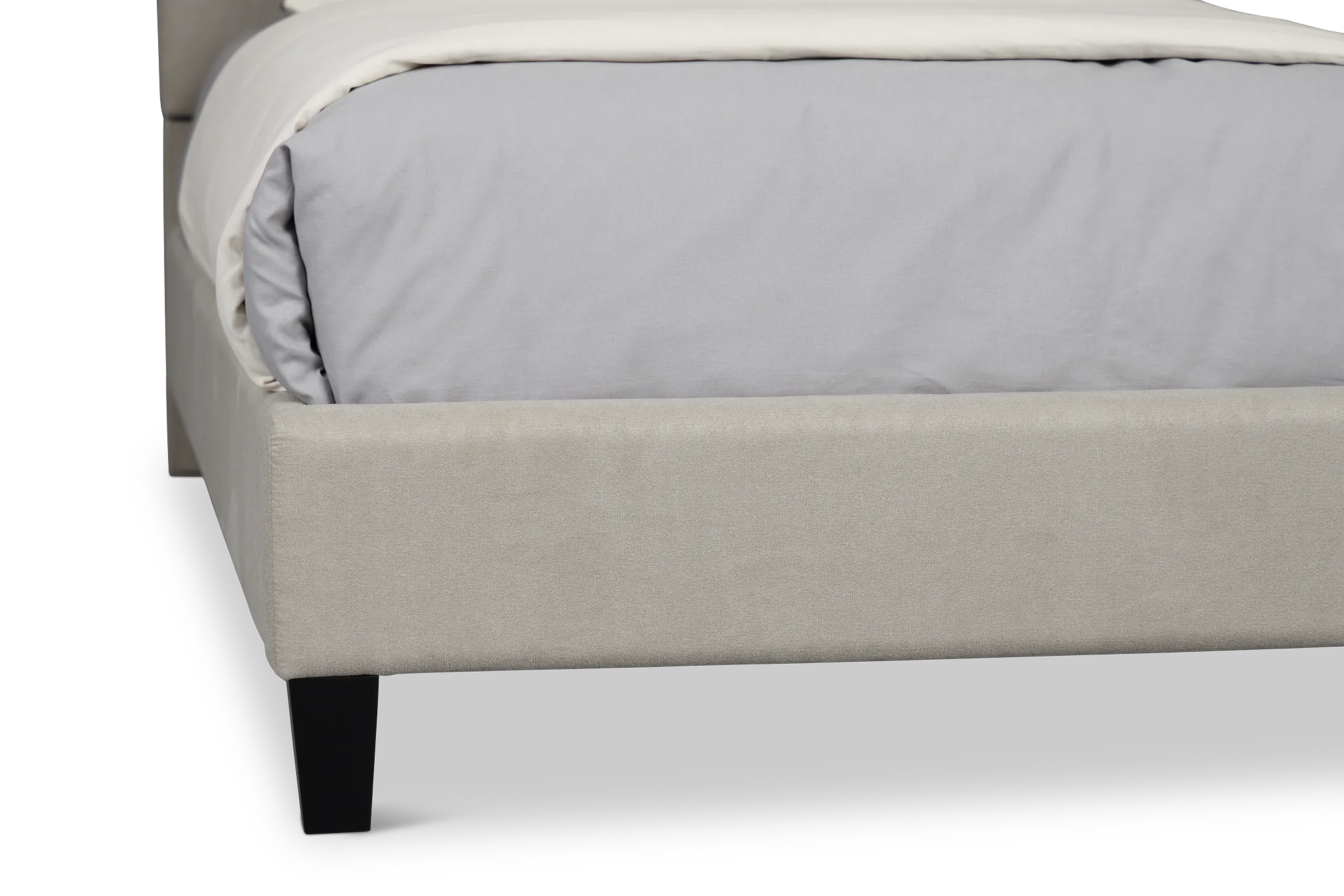 Lucy Light Gray Uph Platform Bed
