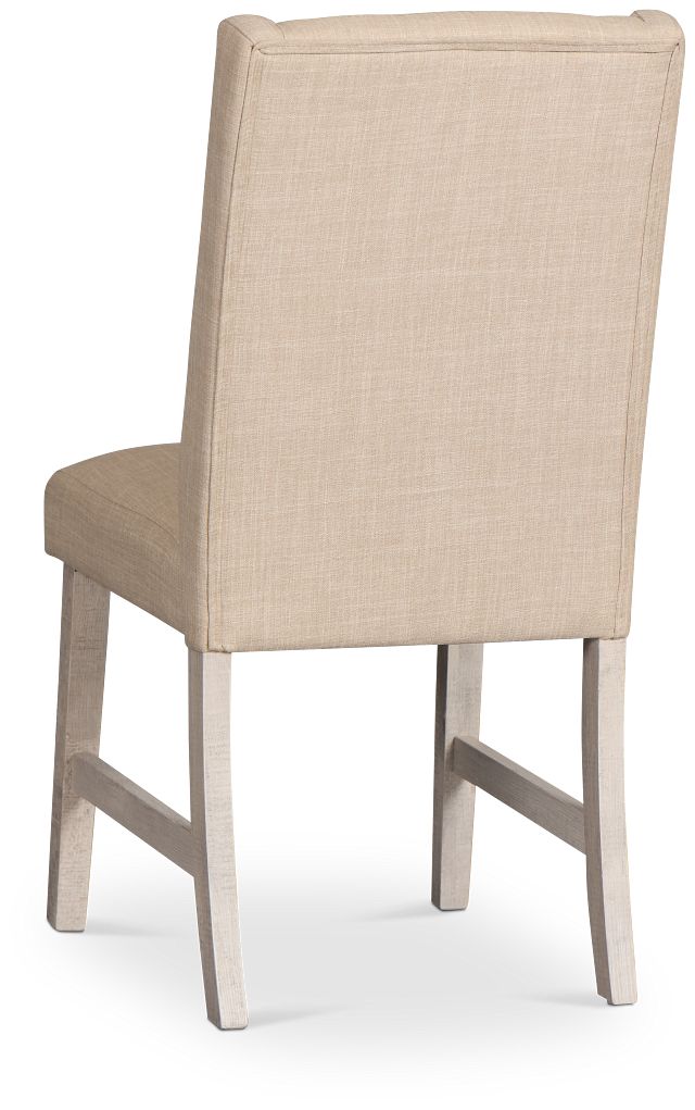 Delray White Upholstered Side Chair