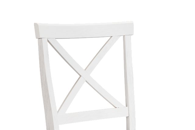 Woodstock White 24" Wood Barstool