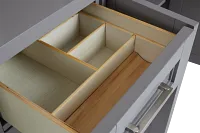 Newport Gray Small Peninsula Door Wall Desk