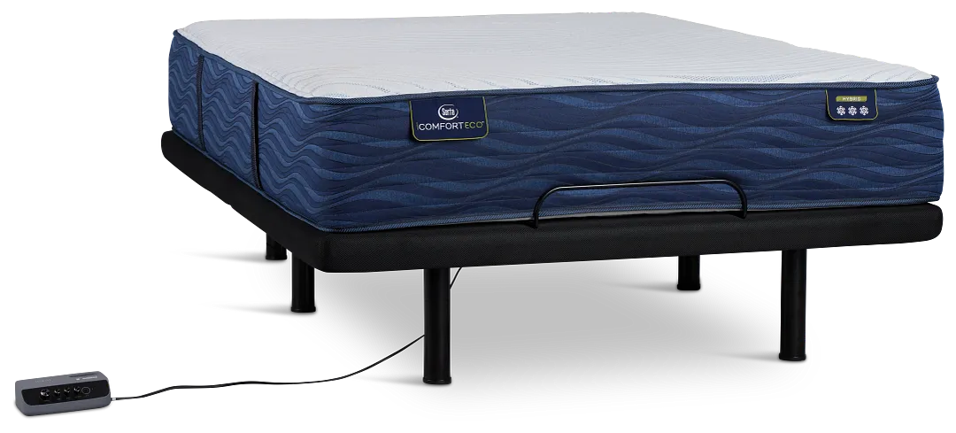 Serta Icomfort Eco S30ltx Medium Elite Adjustable Mattress Set