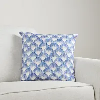 Shell Blue 18" Accent Pillow