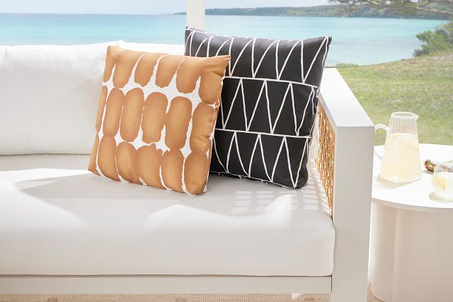 Terrain Black 20" Indoor/outdoor Accent Pillow