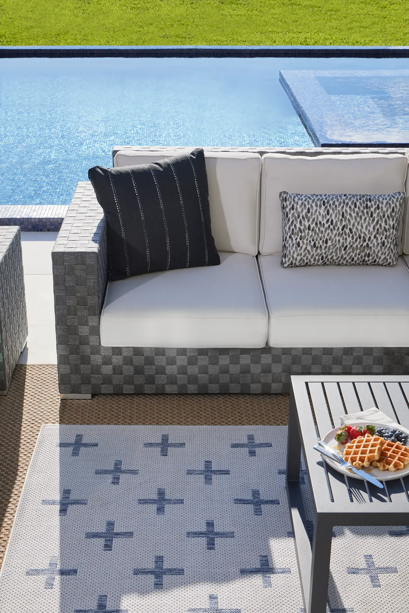 Barbados White Woven Sofa Barbados White Woven Sofa