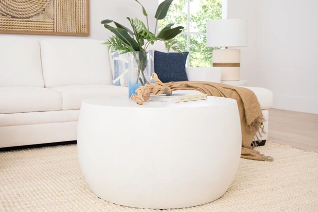 Tai White Round Coffee Table