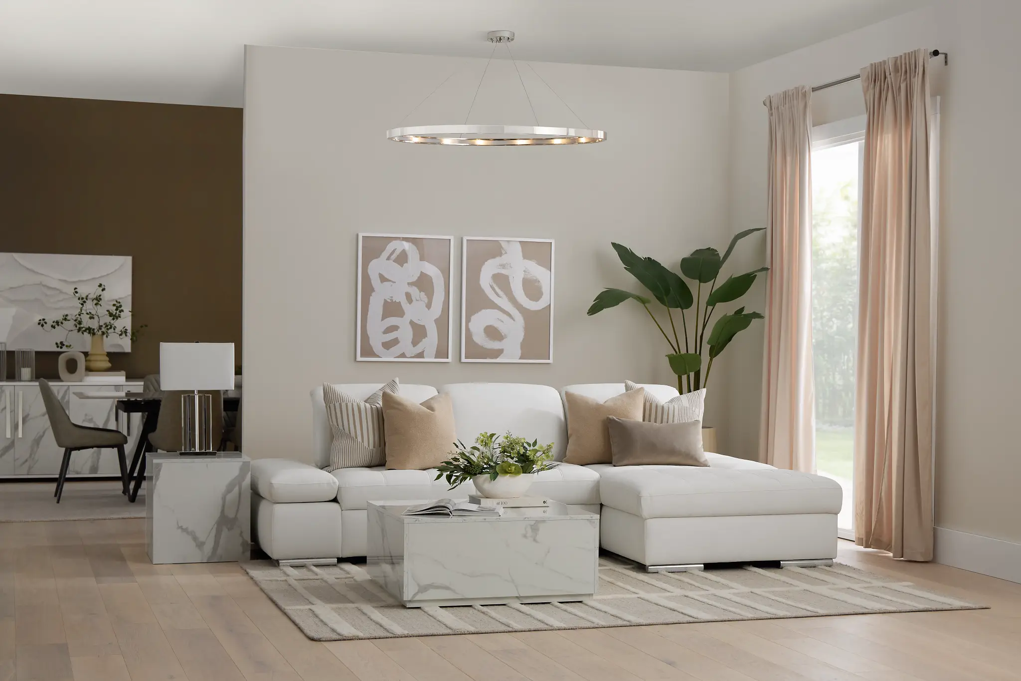 Curtains and Rugs for Color Balance