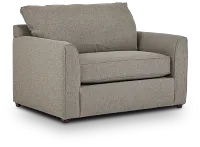 Asheville Brown Fabric Memory Foam Sleeper