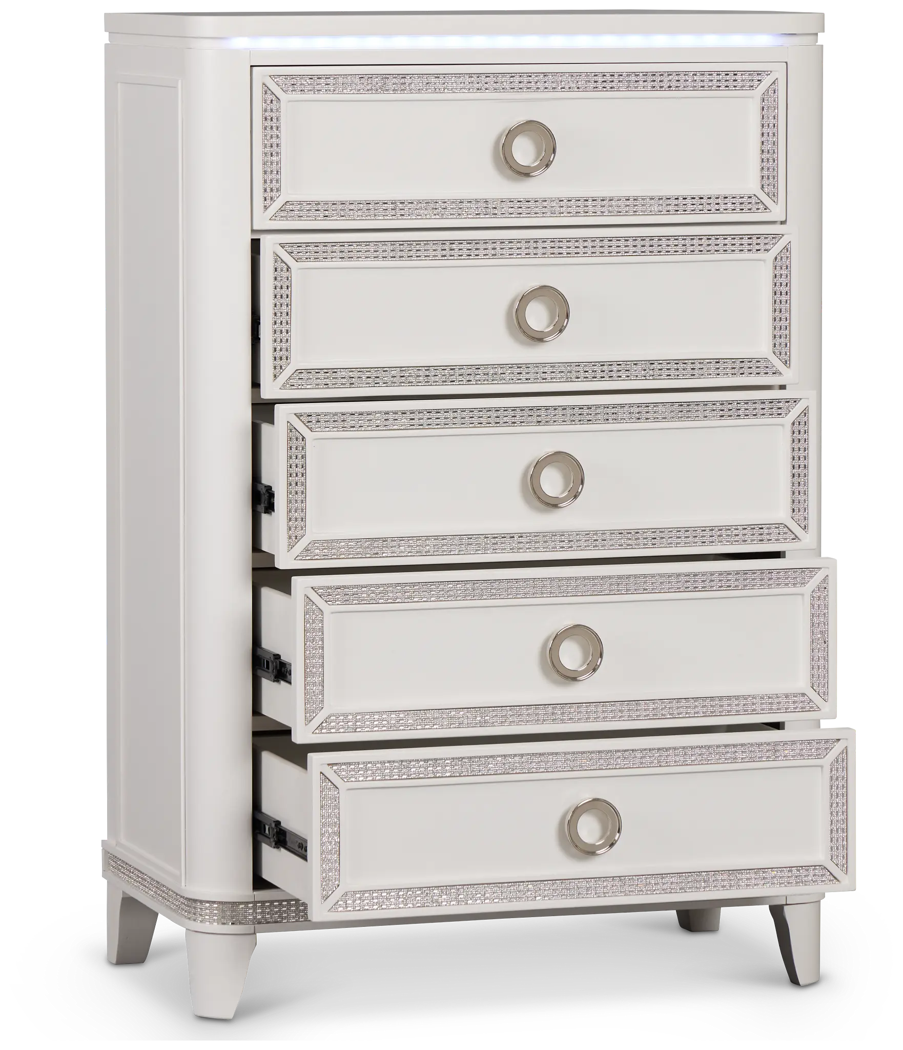 Milan White Youth Drawer Chest Milan White Youth Drawer Chest