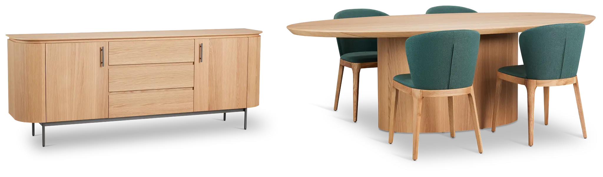 Nomad Light Tone 94" Dining Room Nomad Light Tone 94" Dining Room