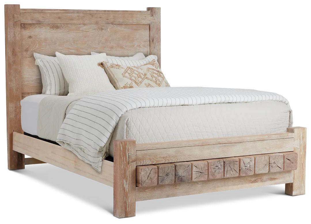 Salt Lake Light Tone Platform Bed