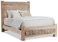 Salt Lake Light Tone Platform Bed