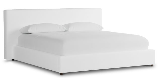 Grayton Peyton White 44" Upholstered Platform Bed