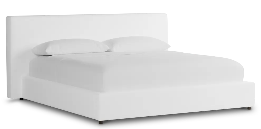 Grayton Peyton White 44" Upholstered Platform Bed Grayton Peyton White 44" Upholstered Platform Bed