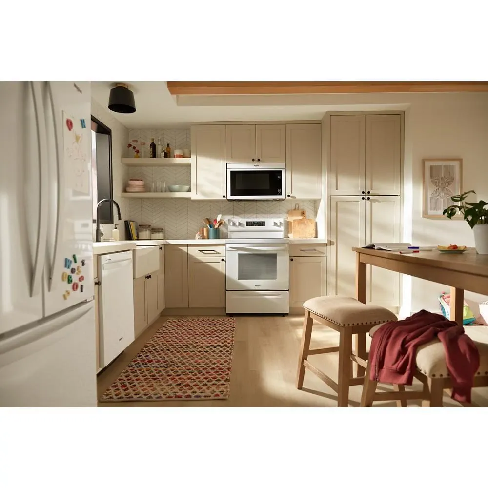 Whirlpool 5030 Series White Electric Range