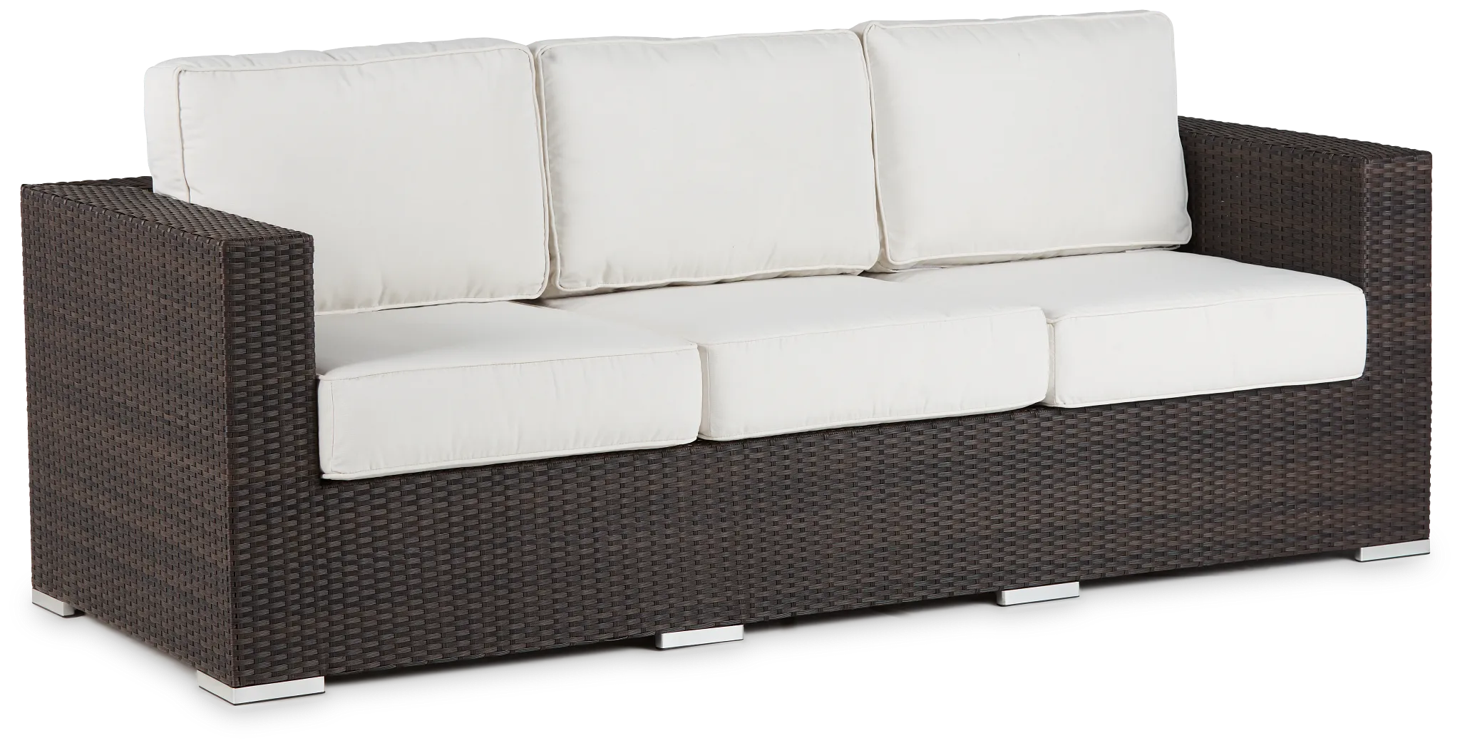 Fina White Sofa