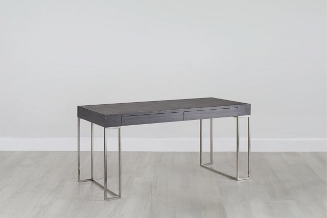 dark gray writing desk