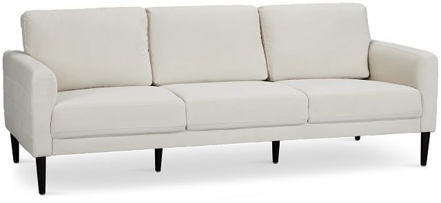 Nala Light Beige Velvet Sofa