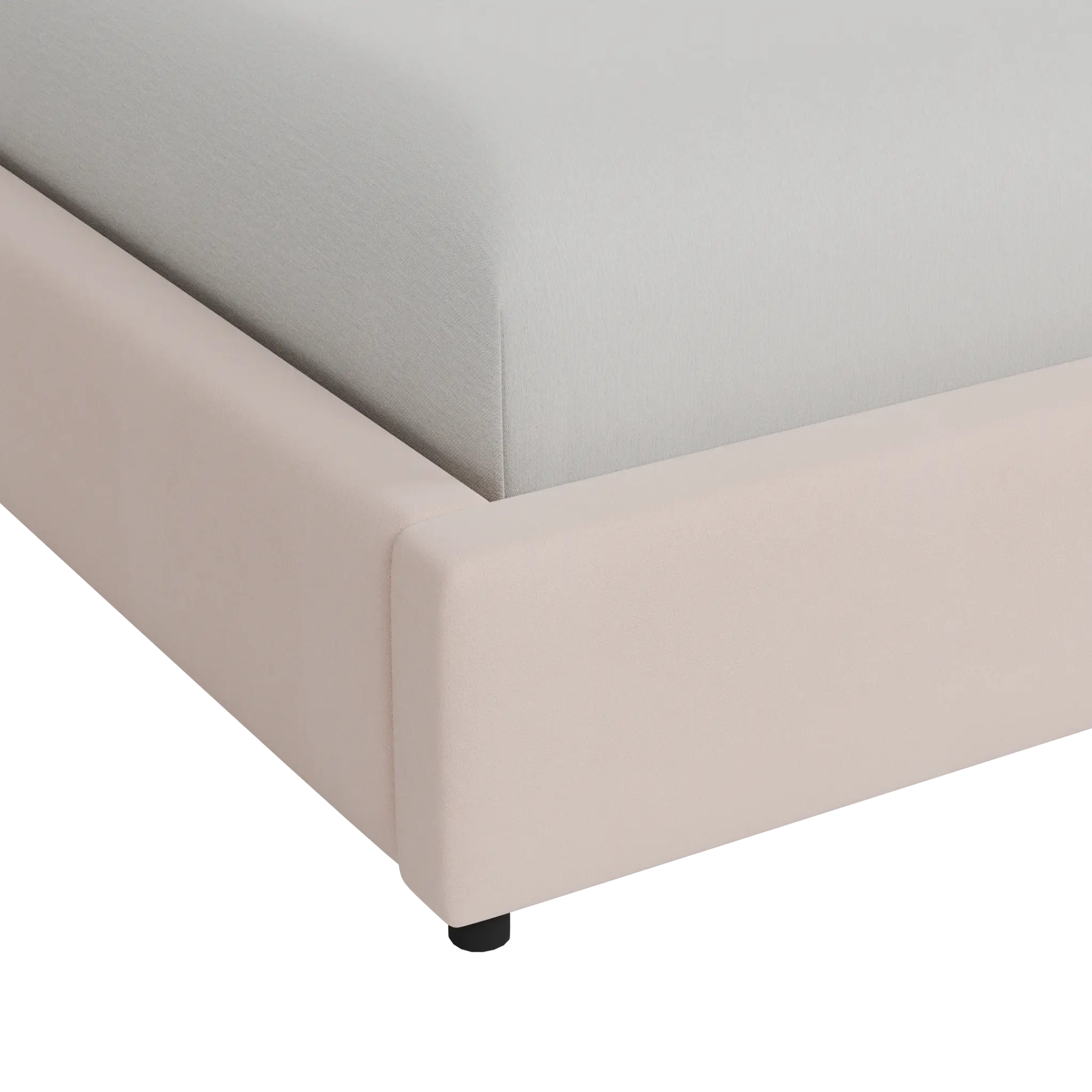 Grayton Joya Light Pink 54" Upholstered Platform Bed Grayton Joya Light Pink 54" Upholstered Platform Bed