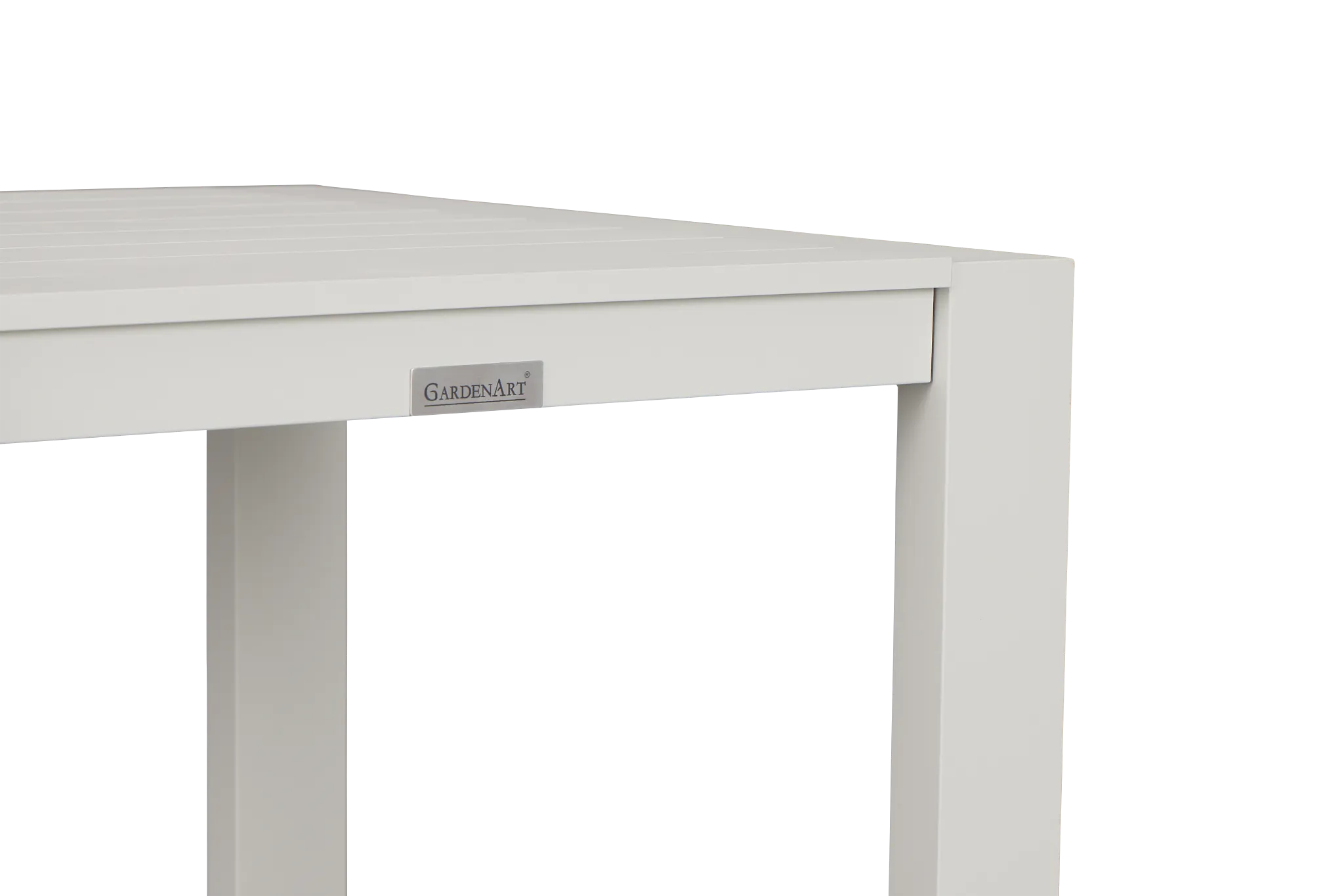 Linear2 White Aluminum End Table