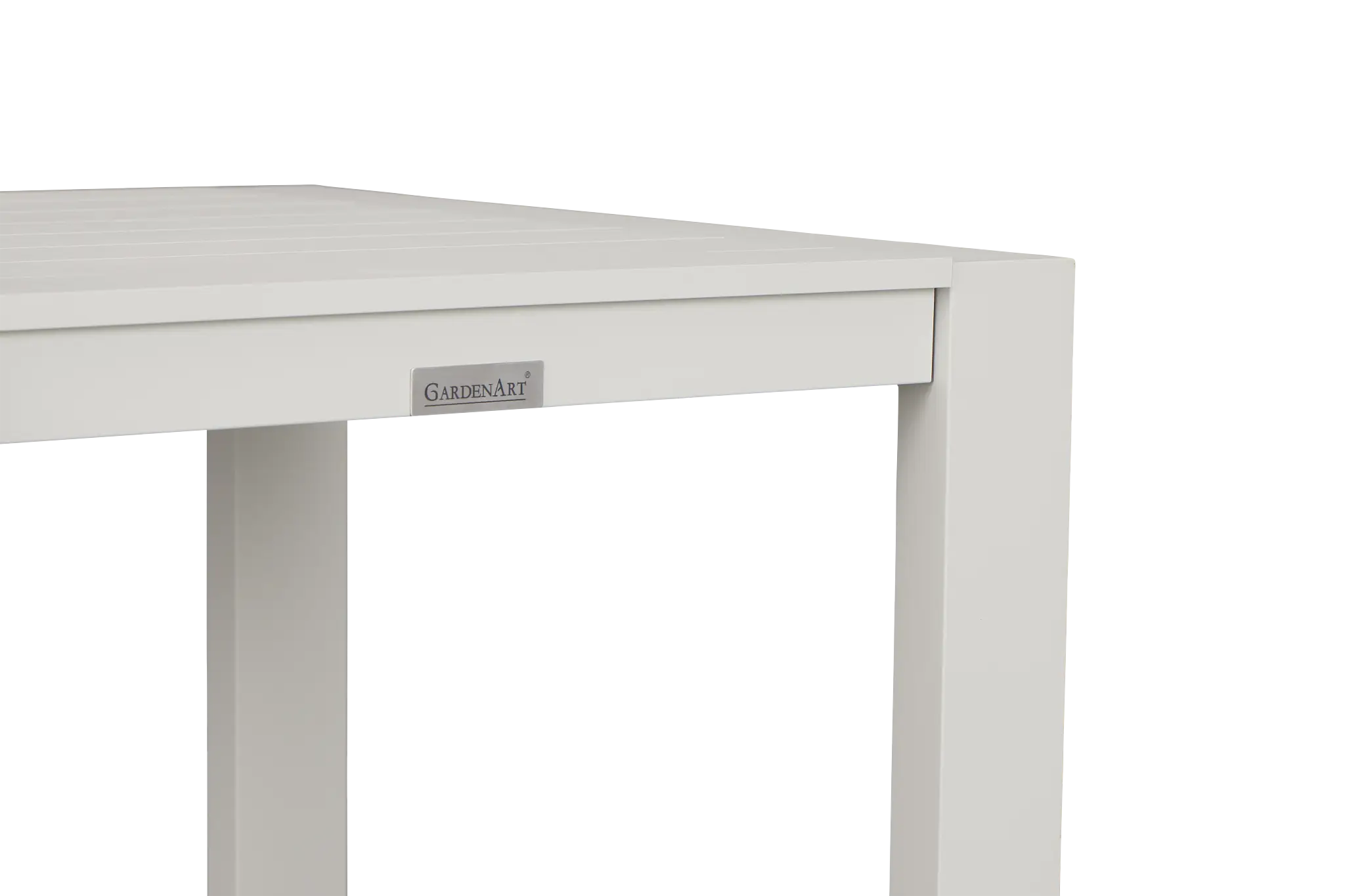 Linear2 White Aluminum End Table Linear2 White Aluminum End Table
