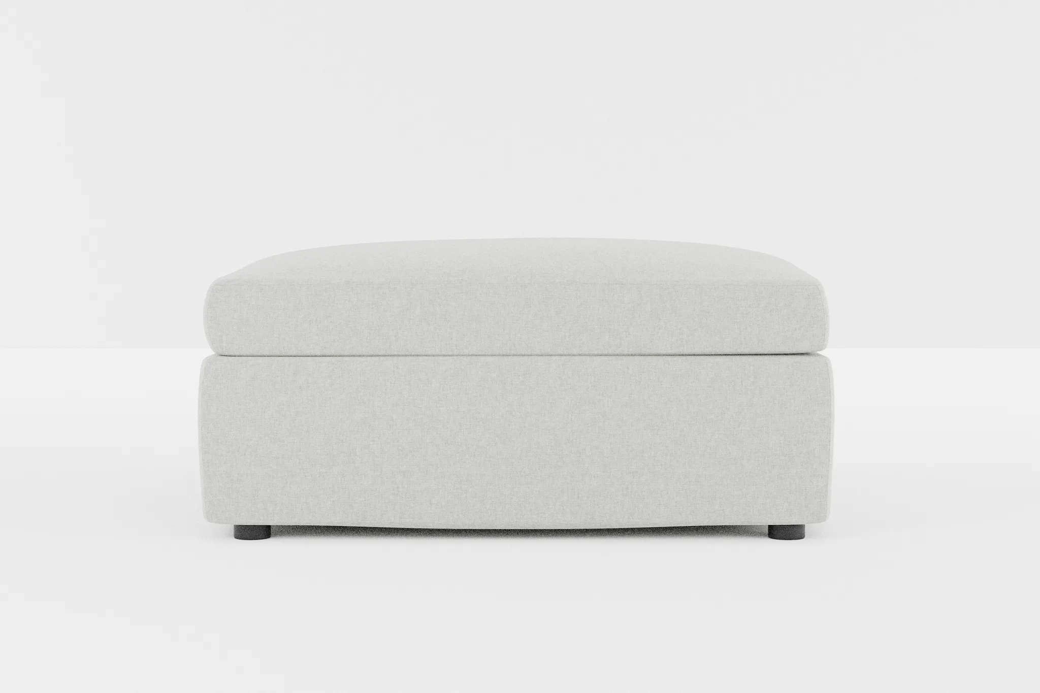 Destin Delray Pewter Fabric Cocktail Ottoman