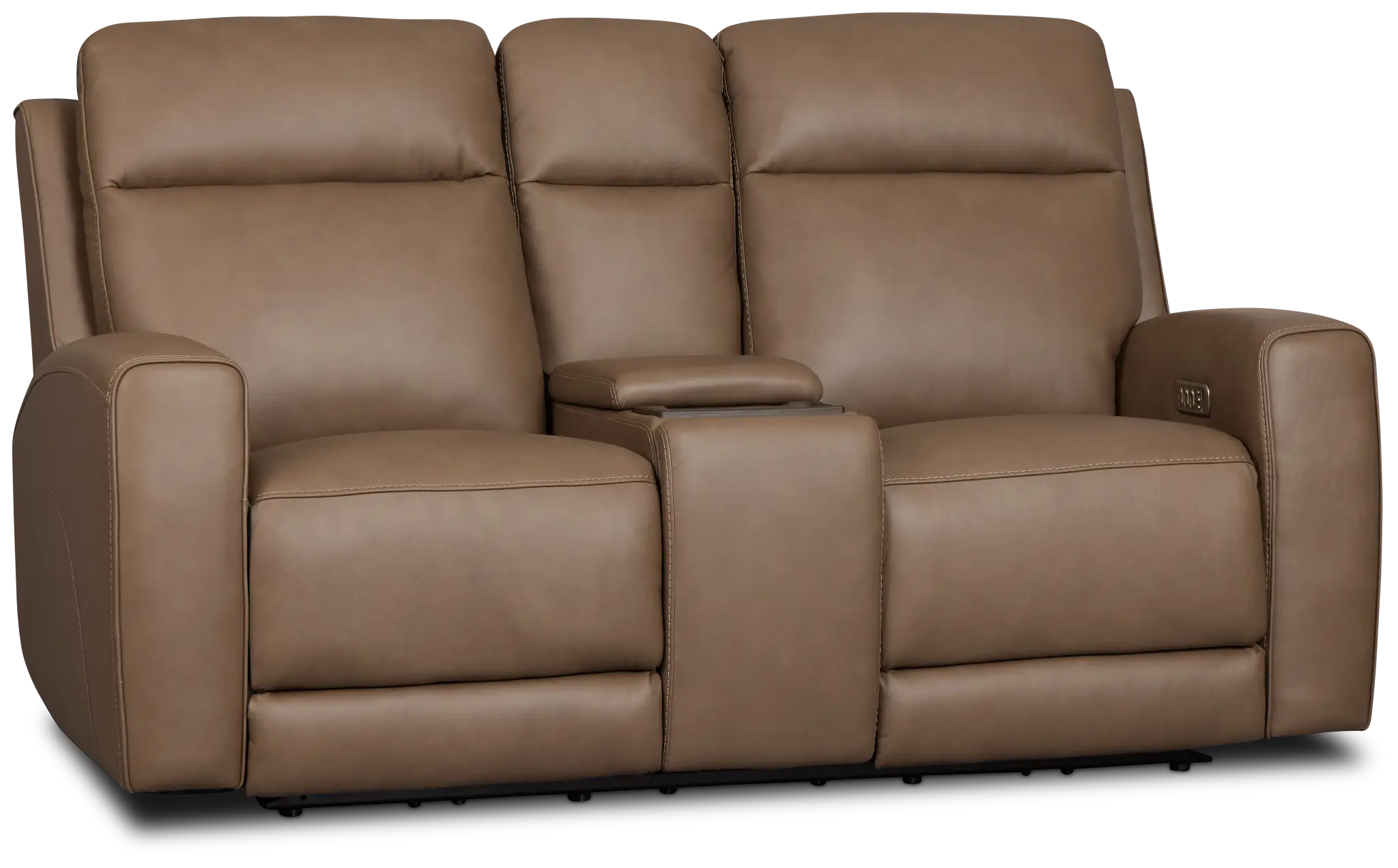 Flexsteel Belmont Dark Brown Lthr/vinyl Power Reclining Loveseat Flexsteel Belmont Dark Brown Lthr/vinyl Power Reclining Loveseat
