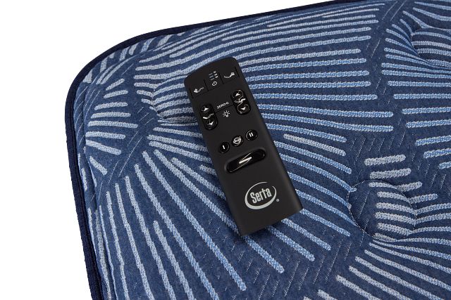 Serta Perfect Sleeper Cobalt Calm Plush Motion Perfect 4 Adjustable Base Set