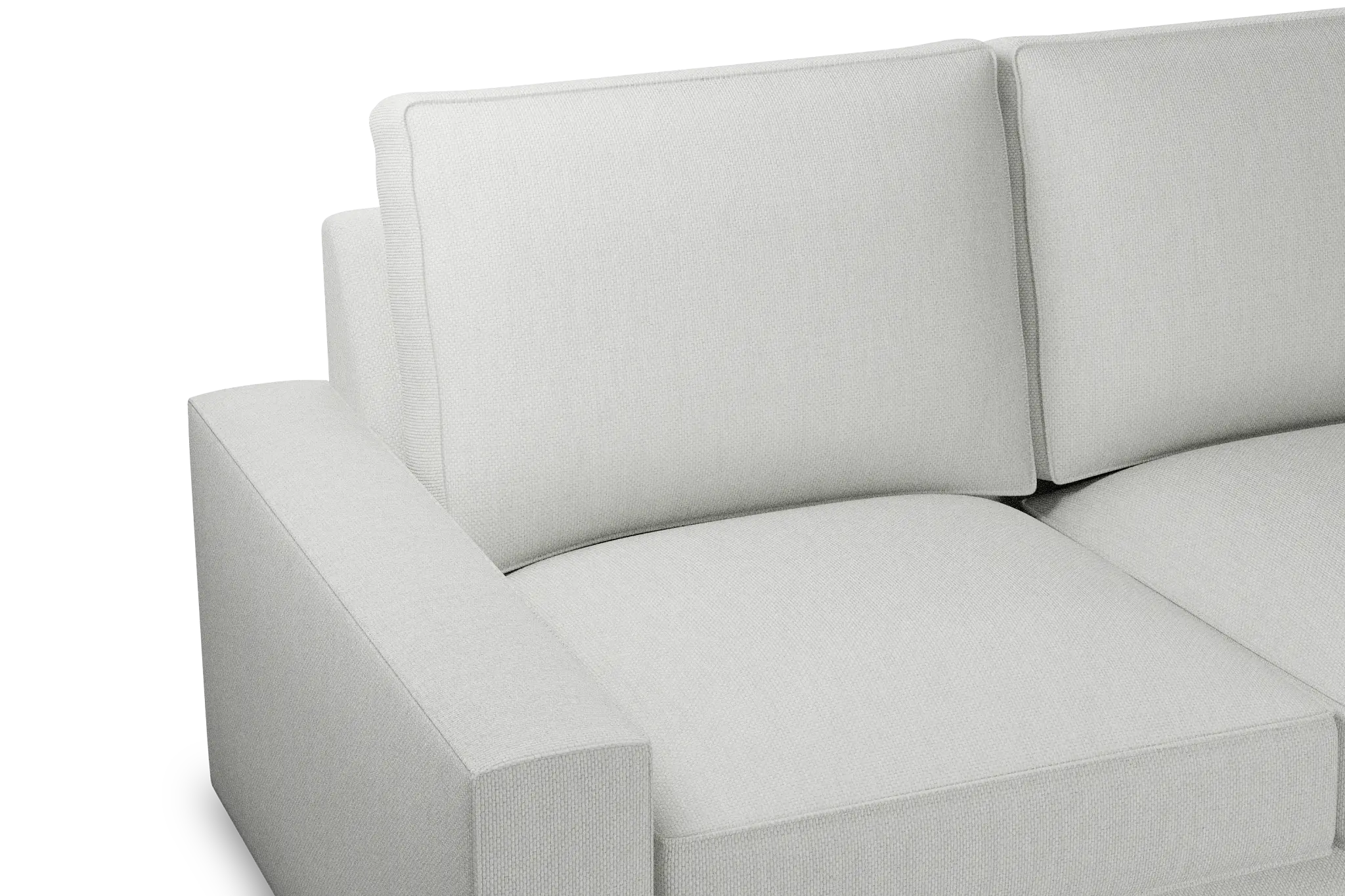 Edgewater Revenue White Medium Two-arm Sectional Edgewater Revenue White Medium Two-arm Sectional
