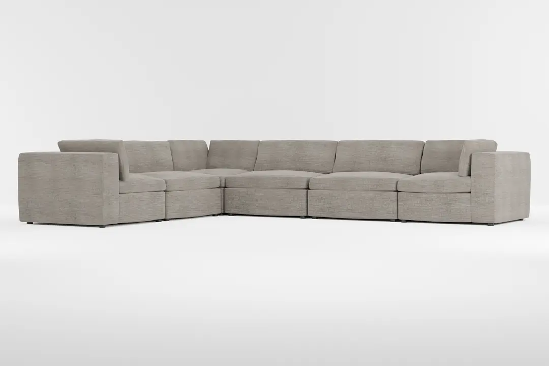 Destin Victory Gray Fabric 6-piece Modular Sectional Destin Victory Gray Fabric 6-piece Modular Sectional