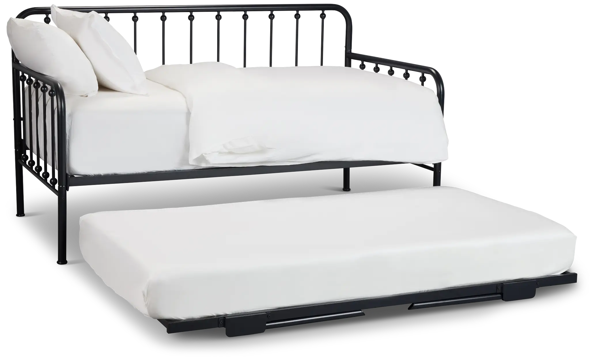 Rory Black Metal Trundle Daybed Rory Black Metal Trundle Daybed