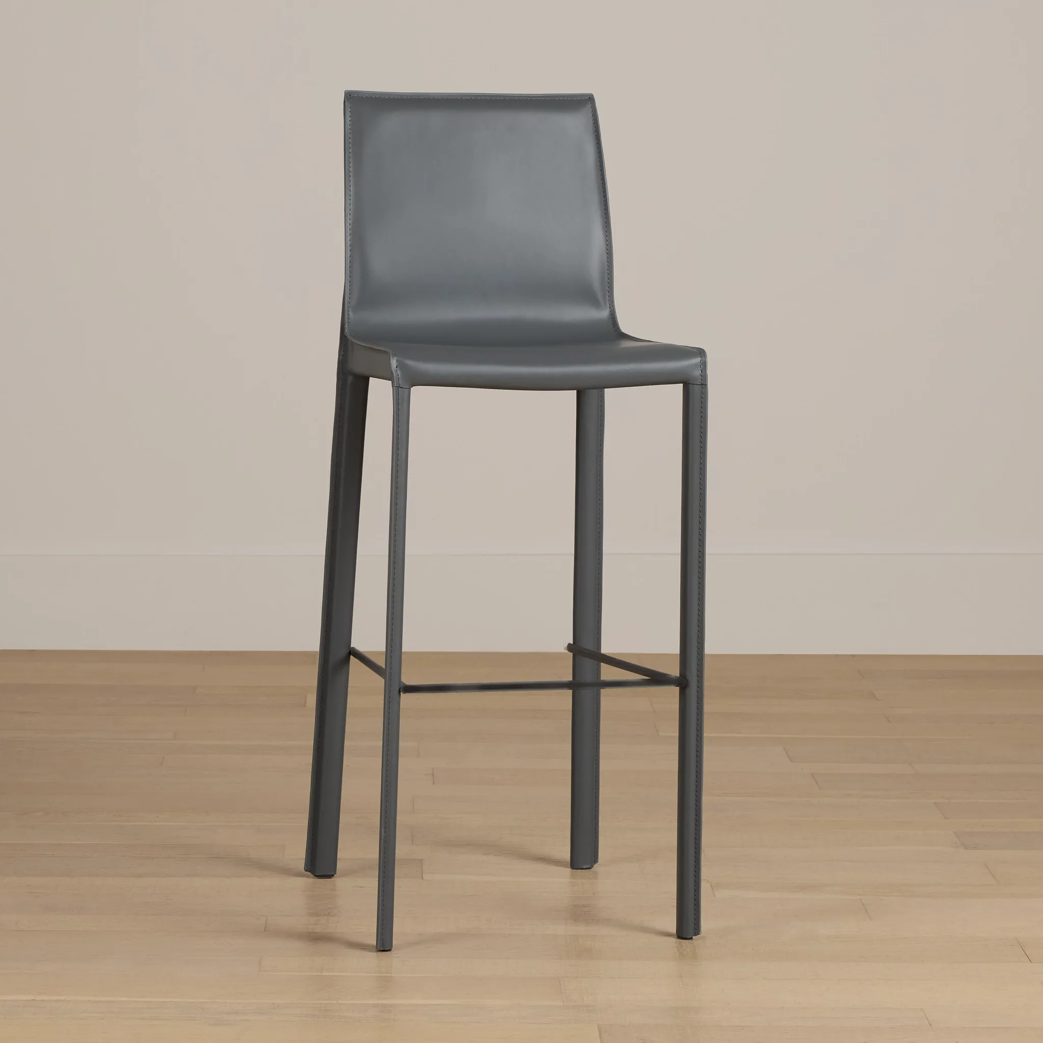 Lugo Gray 30" Upholstered Barstool