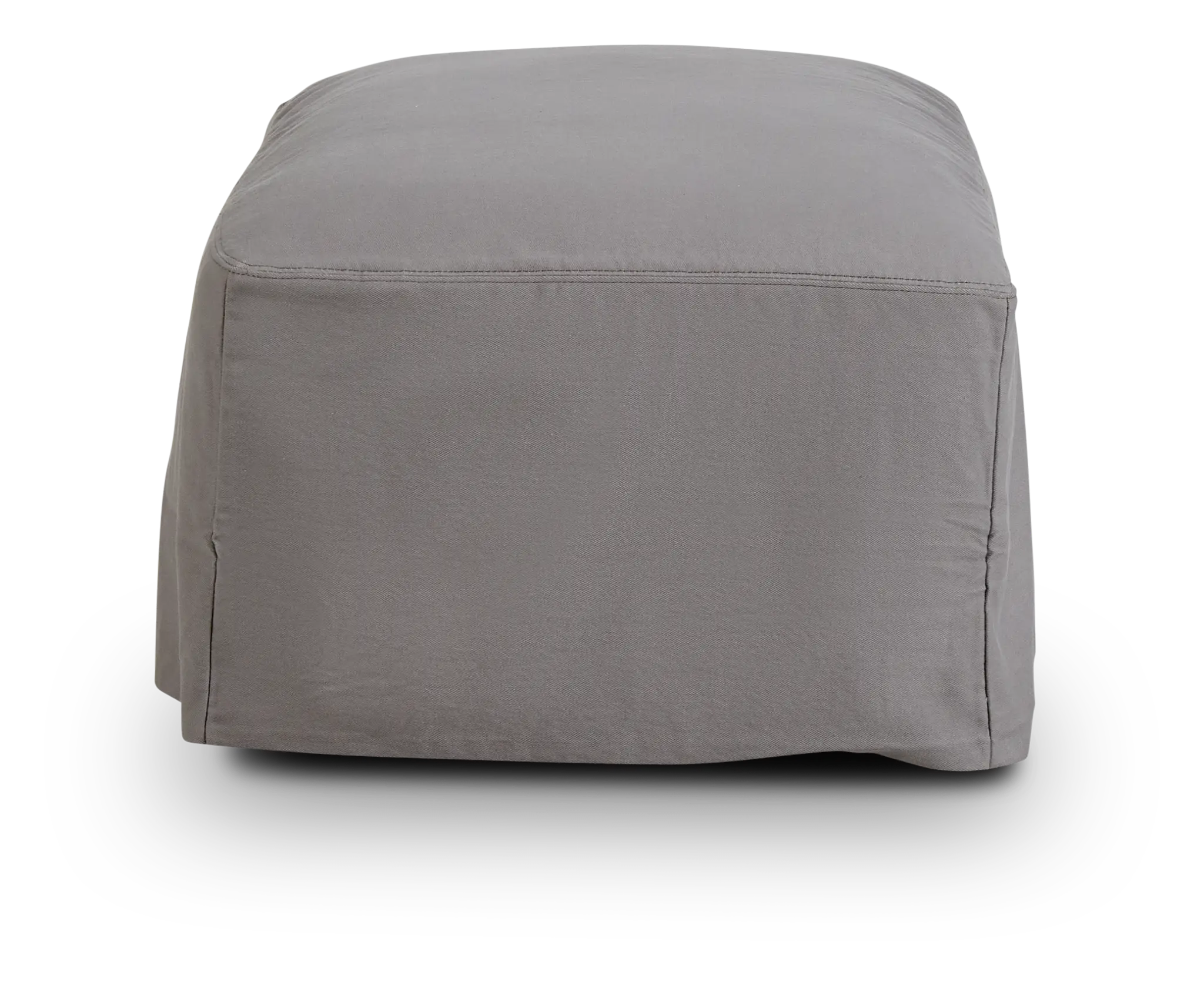 Delilah Gray Fabric Ottoman Delilah Gray Fabric Ottoman