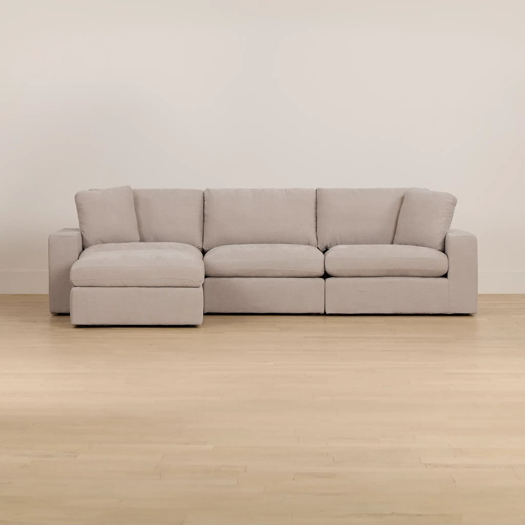 Breeze Taupe Fabric 4-piece Bumper Sectional Breeze Taupe Fabric 4-piece Bumper Sectional