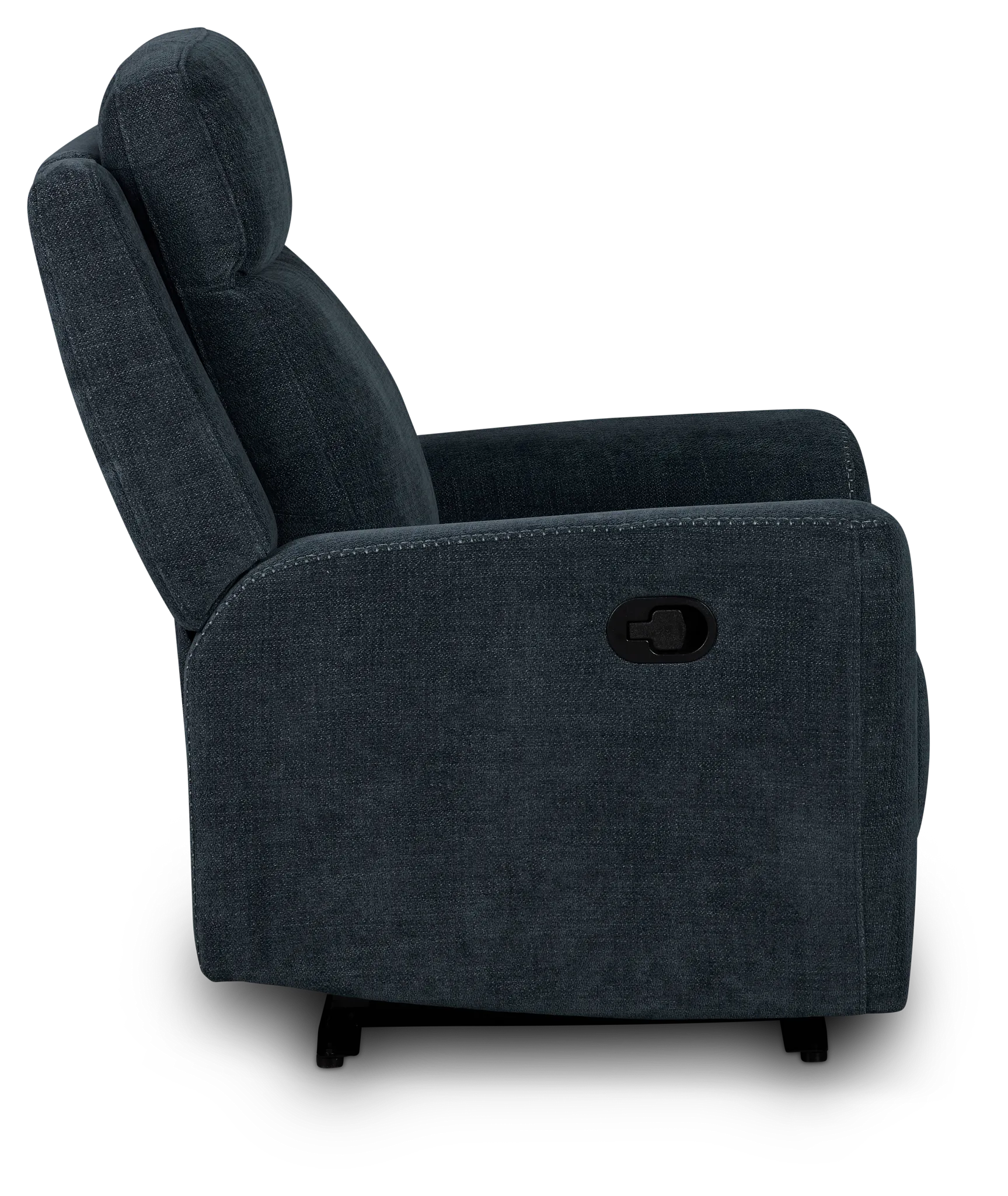 Dean Dark Blue Fabric Recliner