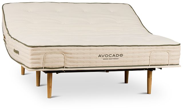 Avocado Green Firm Eco Plus Adjustable Base Mattress Set