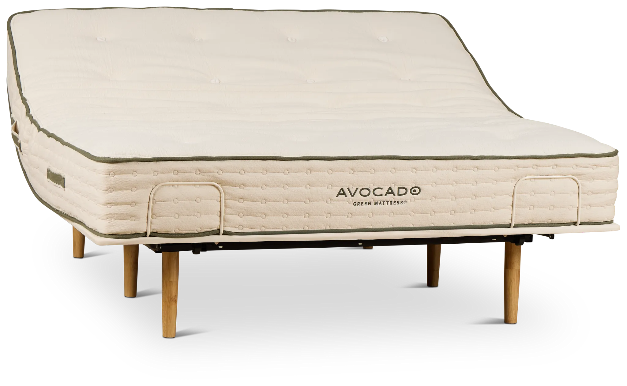 Avocado Green Firm Eco Plus Adjustable Base Mattress Set